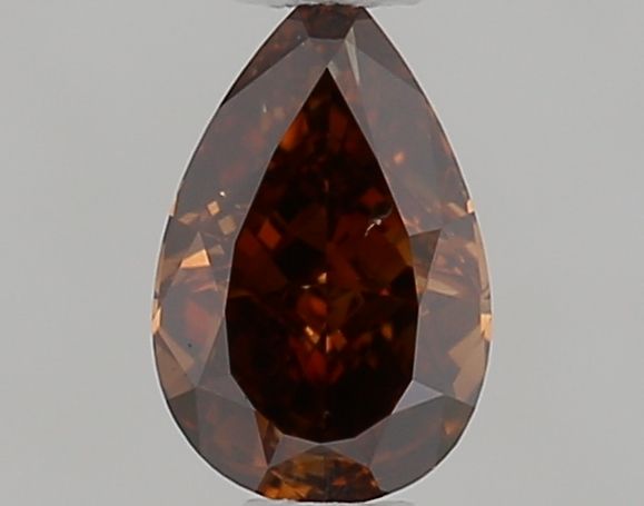 Pear Fancy Deep Brown Orange Natural Diamond 0.31ct SI2 loose diamond
