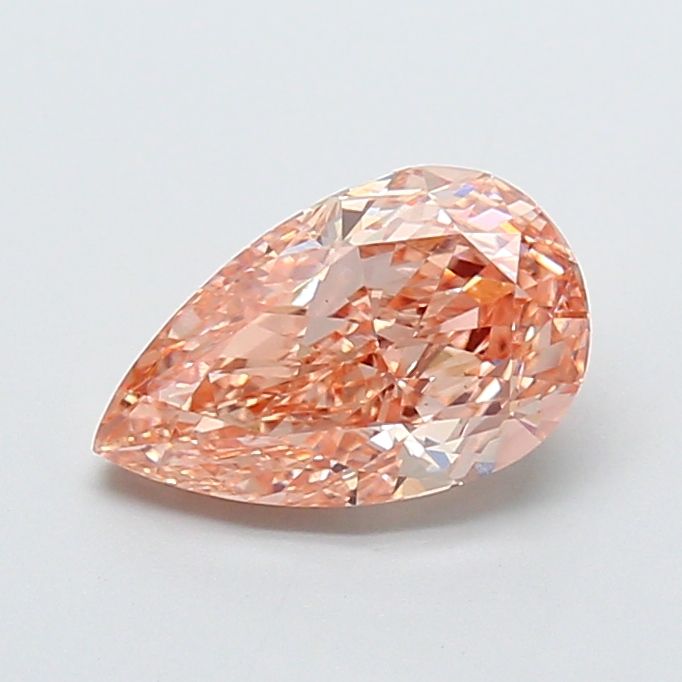 Pear Fancy Brownish Orange Lab-grown Diamond 2.03ct VS1 loose diamond