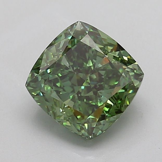 Cushion Fancy Vivid Green Lab-grown Diamond 2.51ct VS1 loose diamond