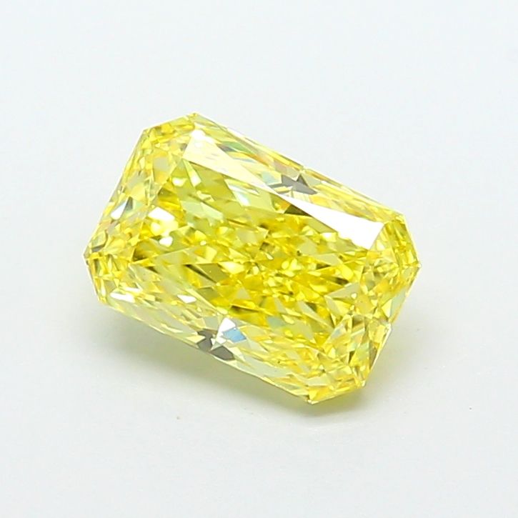 Radiant Fancy Vivid Yellow Lab-grown Diamond 1.82ct VS1 loose diamond