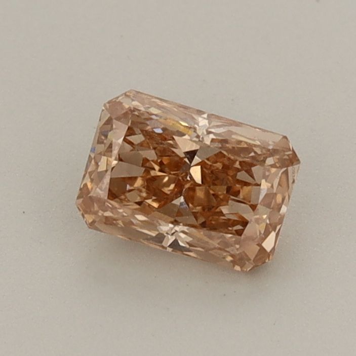 Radiant Fancy Light Brown Lab-grown Diamond 0.55ct VS2 loose diamond