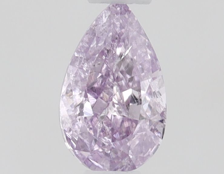 Pear Fancy Intense Pinkish Purple Natural Diamond 0.12ct loose diamond