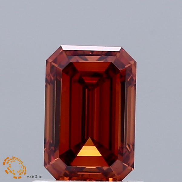 Emerald Fancy Vivid Orange Lab-grown Diamond 1.05ct VVS2 loose diamond