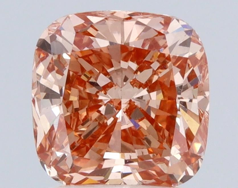 Cushion Fancy Orange Lab-grown Diamond 2.14ct VVS2 loose diamond