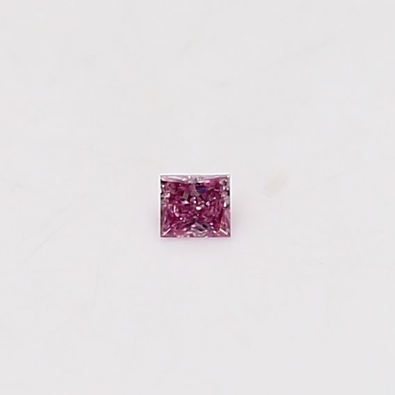 Princess Fancy Intense Purple Pink Natural Diamond 0.03ct loose diamond