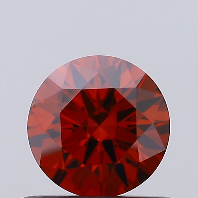 Round Fancy Deep Orange Lab-grown Diamond 0.57ct VS2 loose diamond