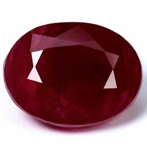 Oval Red Ruby 3.79ct loose gemstone
