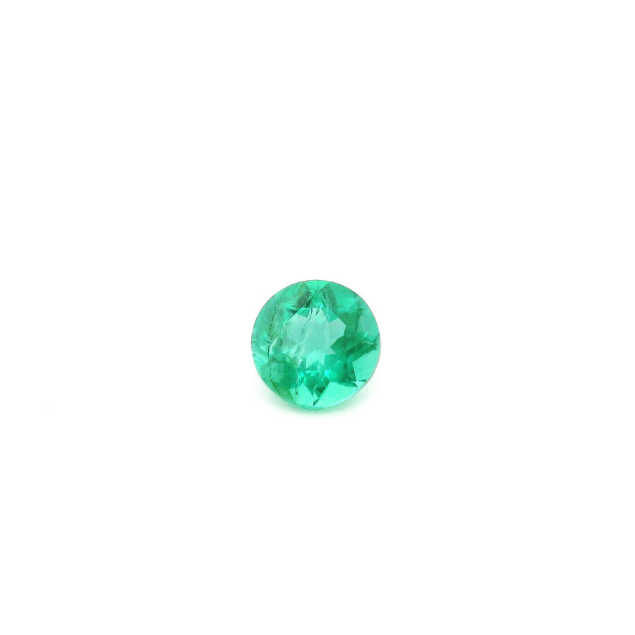 Round Green Emerald 0.55ct loose gemstone