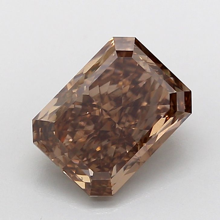 Radiant Fancy Light Brown Lab-grown Diamond 2.02ct VS1 loose diamond