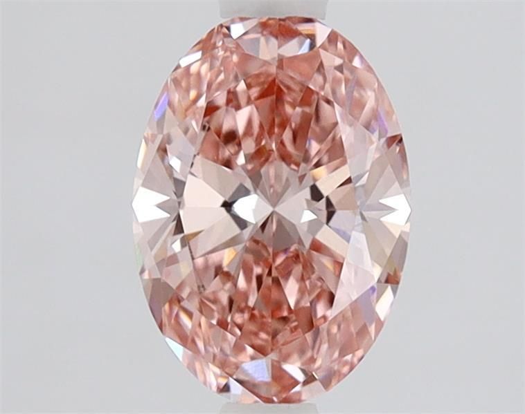 Oval Fancy Vivid Pink Lab-grown Diamond 1.02ct VVS2 loose diamond