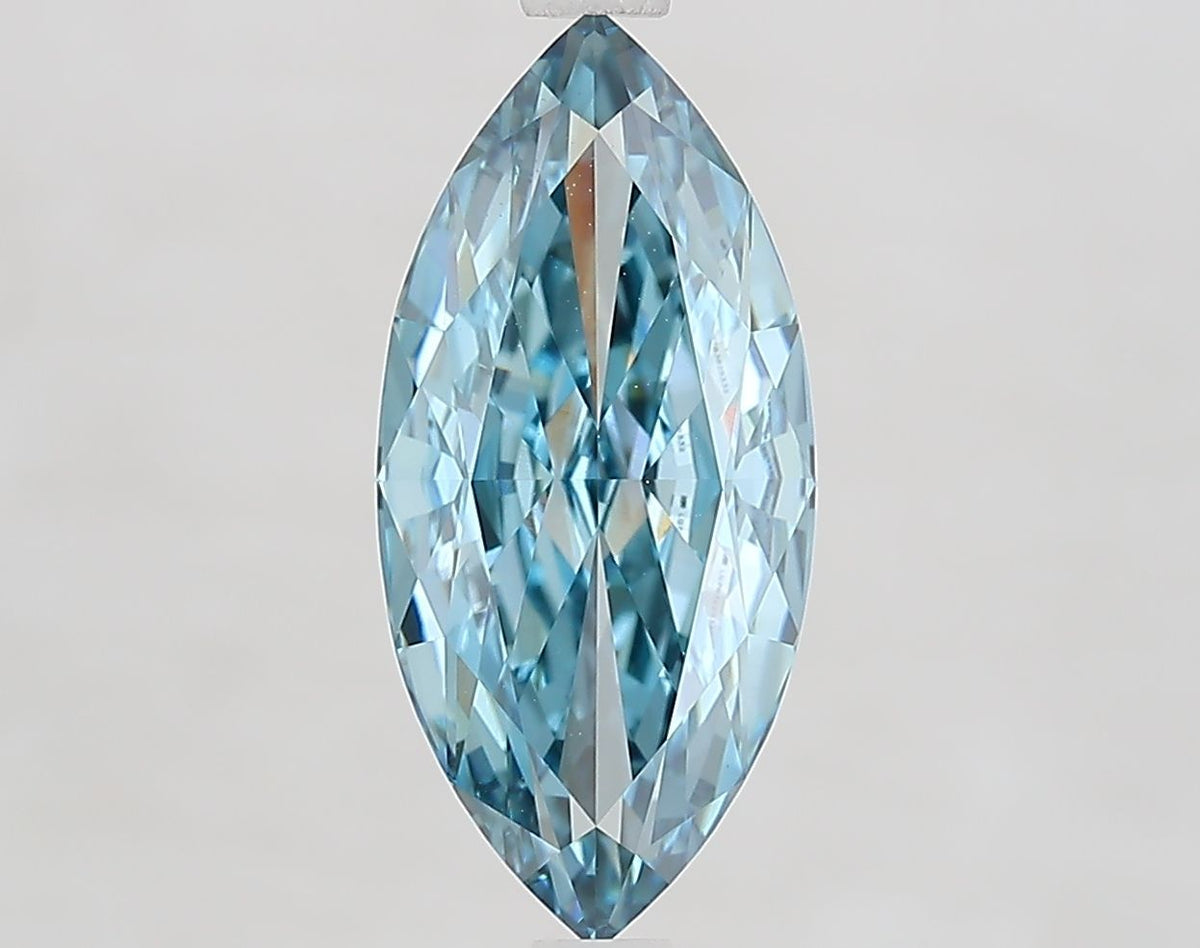Marquise Fancy Vivid Blue Lab-grown Diamond 3.05ct VVS2 loose diamond