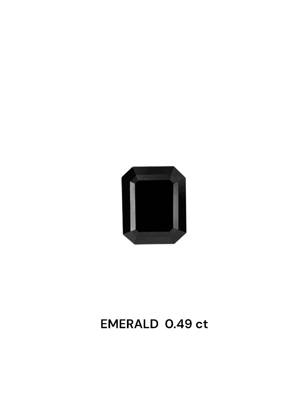 Emerald Fancy Black Natural Diamond 0.49ct VVS2 loose diamond