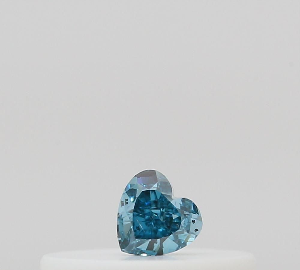 Heart Fancy Deep Green Blue Natural Diamond 0.06ct loose diamond