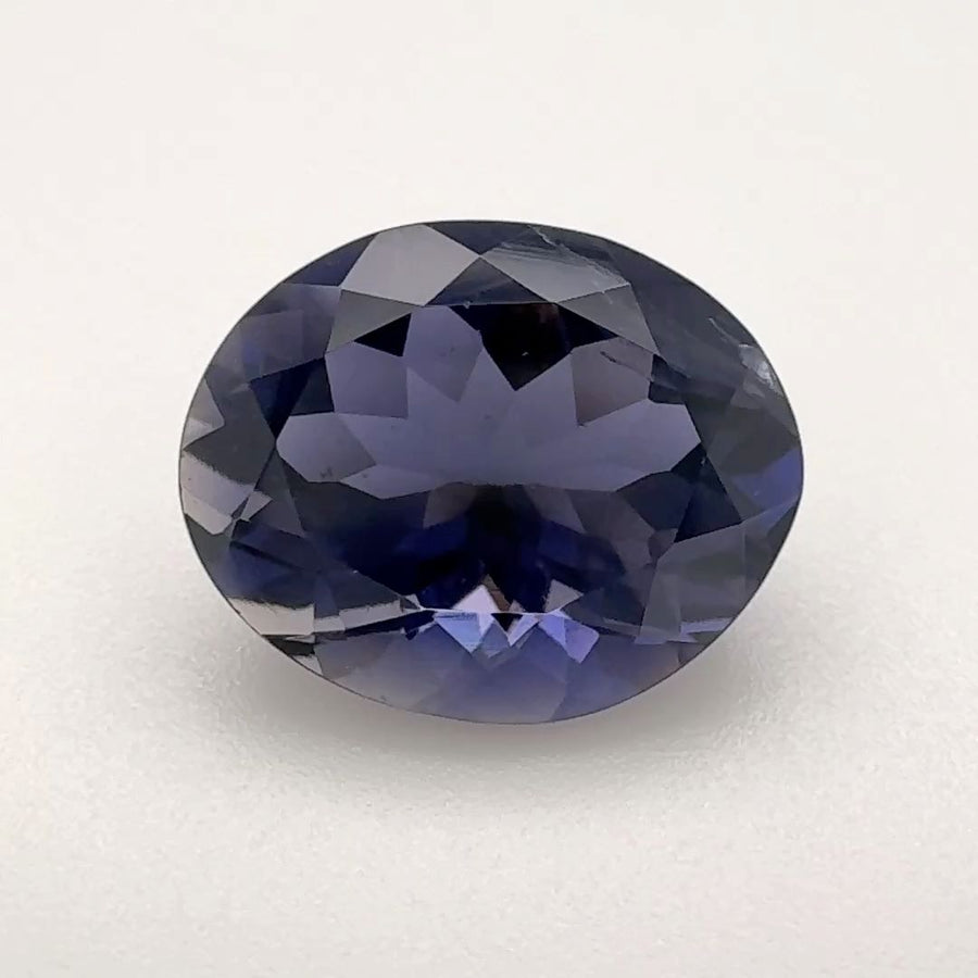 Oval Blue Iolite 3.045ct loose gemstone