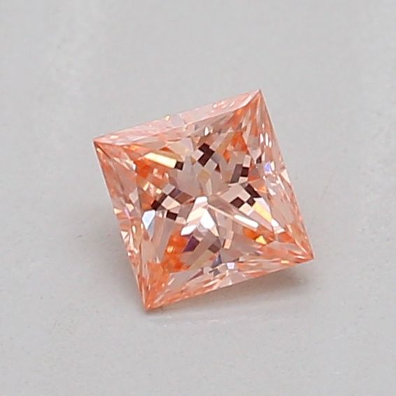 Princess Fancy Brownish Orange Lab-grown Diamond 0.2ct VS1 loose diamond