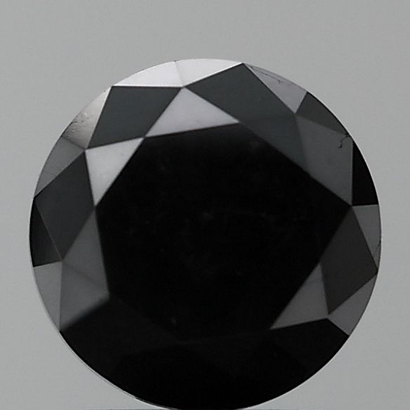 Round Black Natural Diamond 0.81ct VVS2 loose diamond