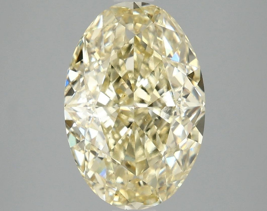 Oval Fancy Intense Yellow Lab-grown Diamond 4.06ct VS1 loose diamond