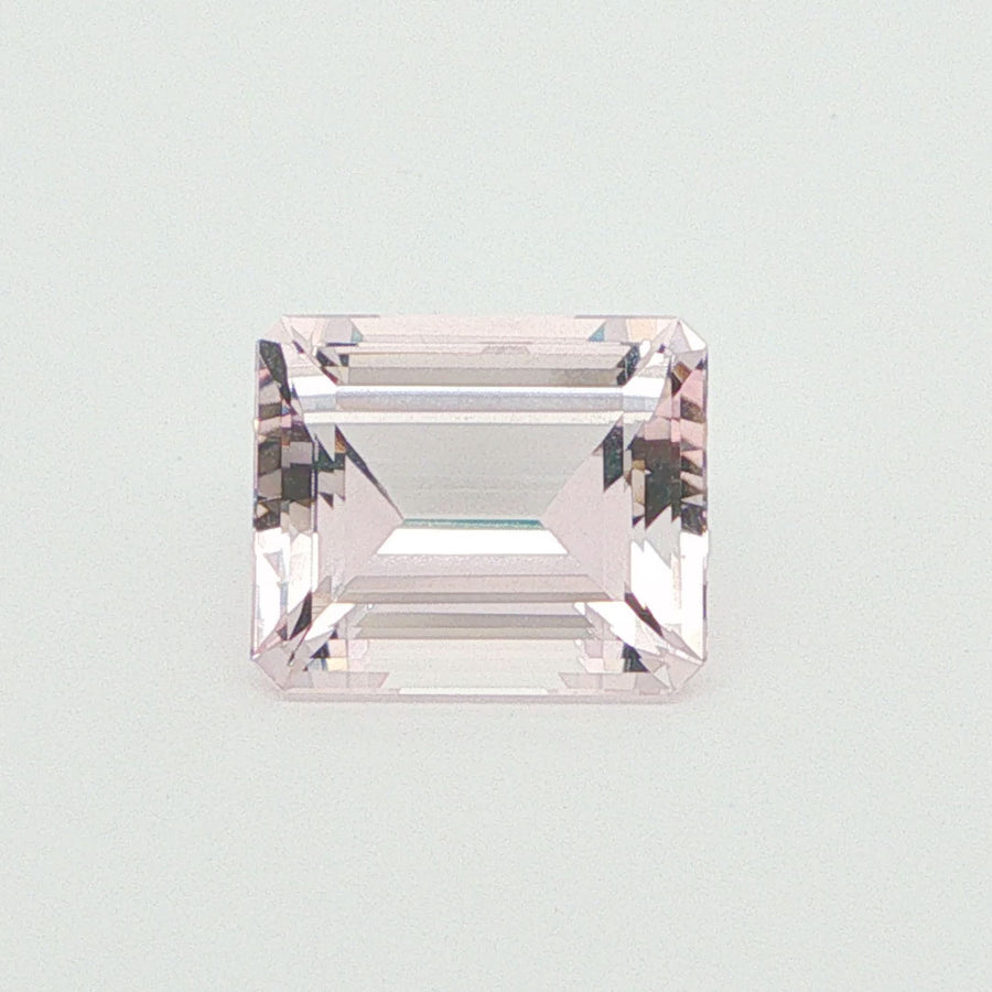 Octagonal Pink Morganite 6.96ct loose gemstone
