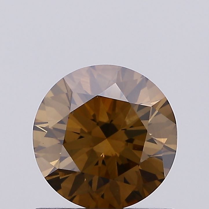 Round Fancy Brown Natural Diamond 0.66ct VS1 loose diamond