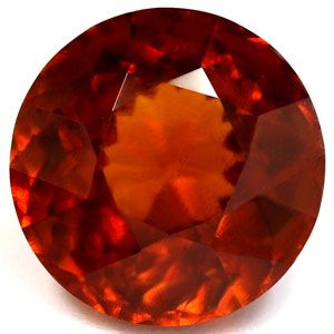 Round Orange Garnet 5.91ct loose gemstone