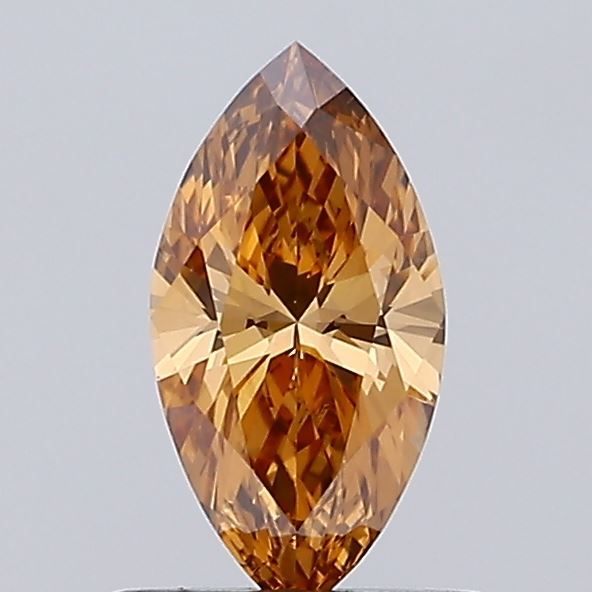 Marquise Fancy Brown Lab-grown Diamond 0.52ct VVS2 loose diamond