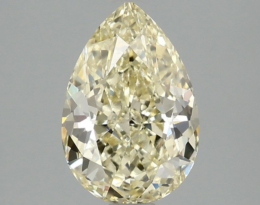 Pear Fancy Intense Yellow Lab-grown Diamond 1.96ct VS2 loose diamond