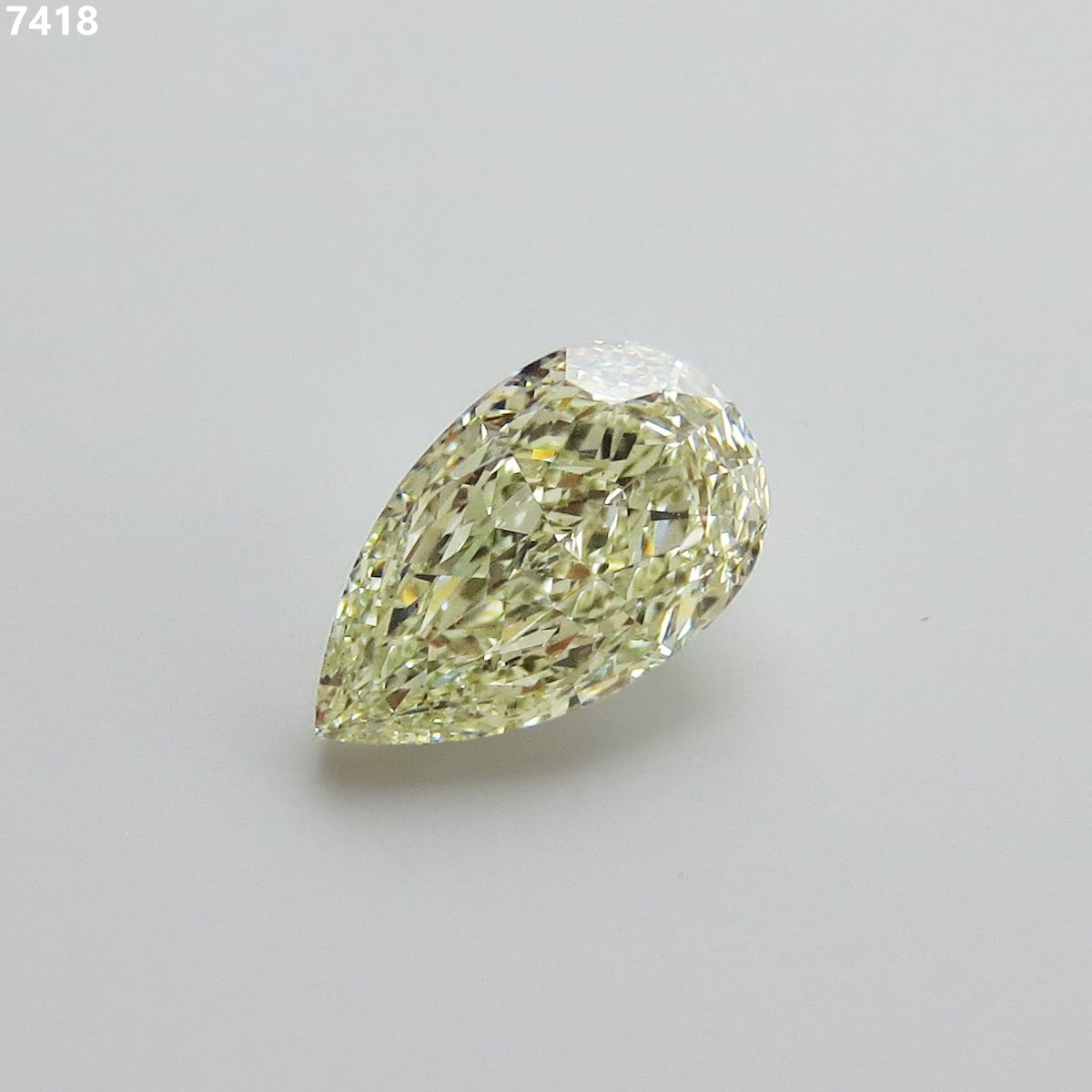Pear Fancy Light Green Natural Diamond 2.01ct VS2 loose diamond