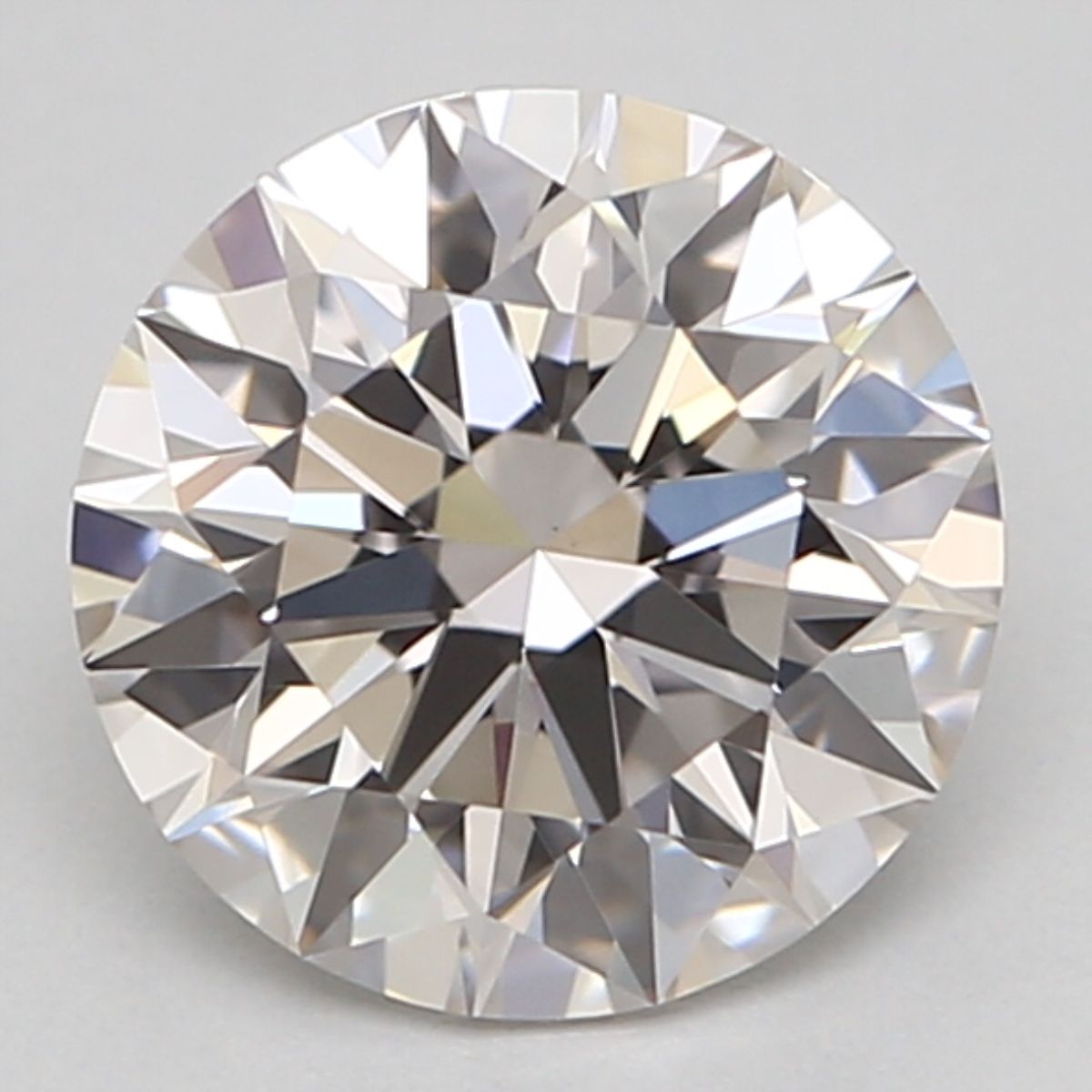 Round Faint Pinkish Brown Natural Diamond 0.76ct VS1 loose diamond