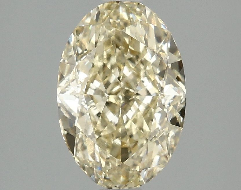 Oval Fancy Yellow Lab-grown Diamond 2.1ct VVS2 loose diamond