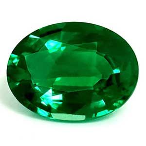 Oval Green Emerald 0.99ct loose gemstone