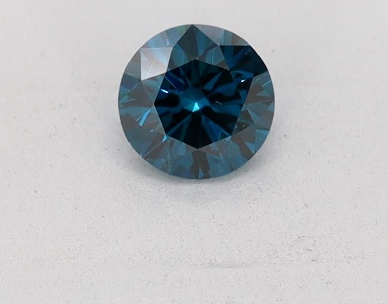 Round Blue Lab-grown Diamond 0.37ct VS2 loose diamond