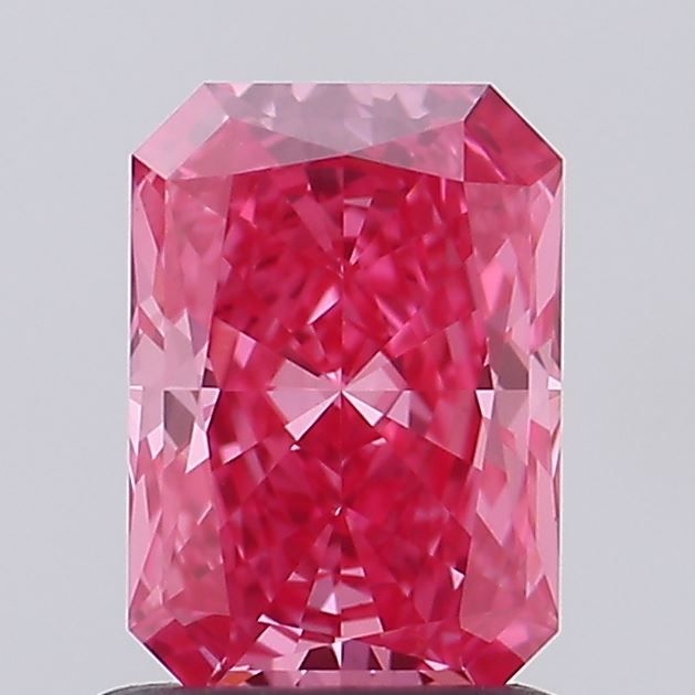 Radiant Fancy Vivid Pink Lab-grown Diamond 1.01ct VS1 loose diamond