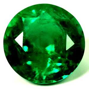 Round Green Emerald 1.07ct loose gemstone