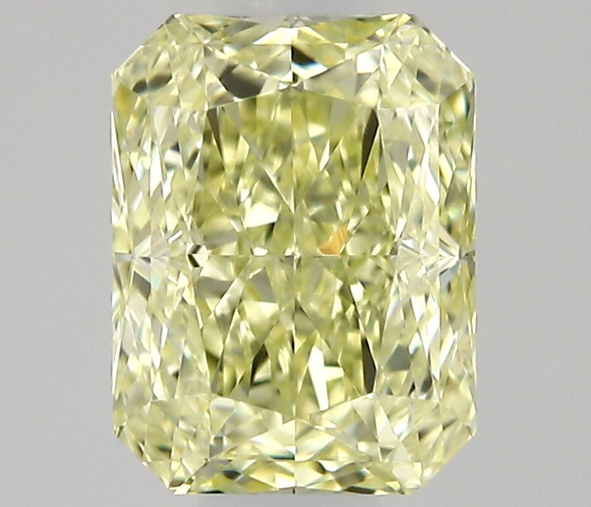 Radiant Fancy Light Yellow Natural Diamond 0.56ct VVS1 loose diamond