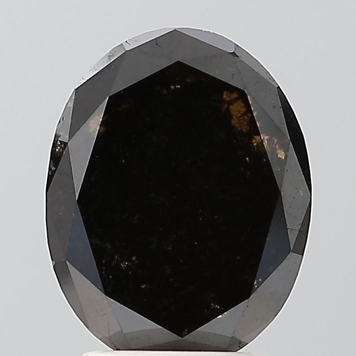 Oval Black Natural Diamond 1.95ct VVS2 loose diamond