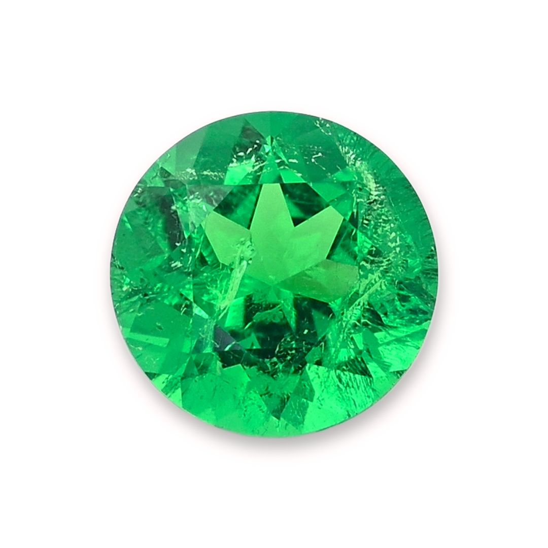 Round Green Emerald 1.45ct loose gemstone