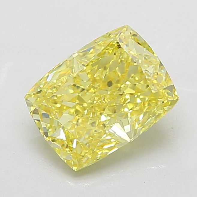 Cushion Fancy Yellow Lab-grown Diamond 4.01ct VS1 loose diamond