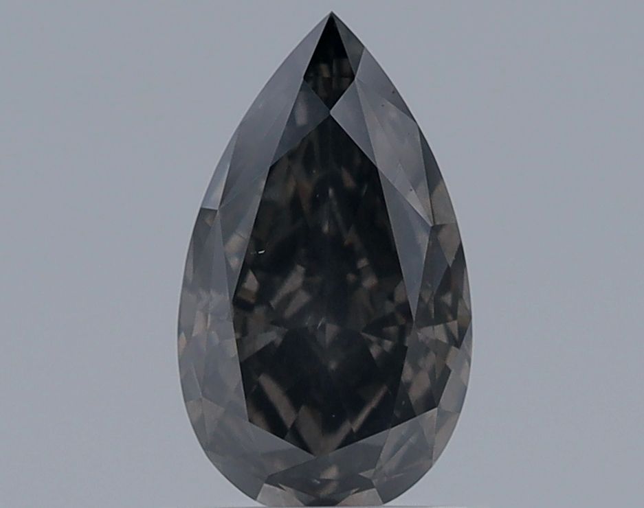 Pear Fancy Dark Gray Natural Diamond 1.07ct I1 loose diamond