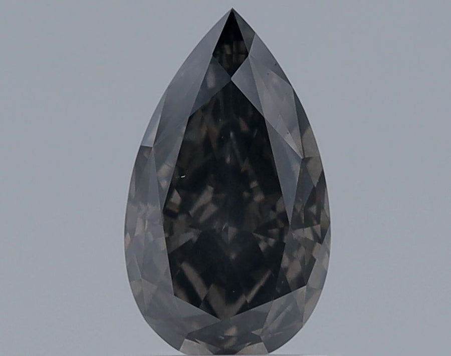 Pear Fancy Dark Gray Natural Diamond 1.07ct I1 loose diamond