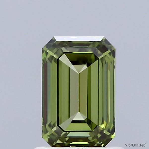 Emerald Fancy Vivid Green Lab-grown Diamond 1.02ct VS1 loose diamond
