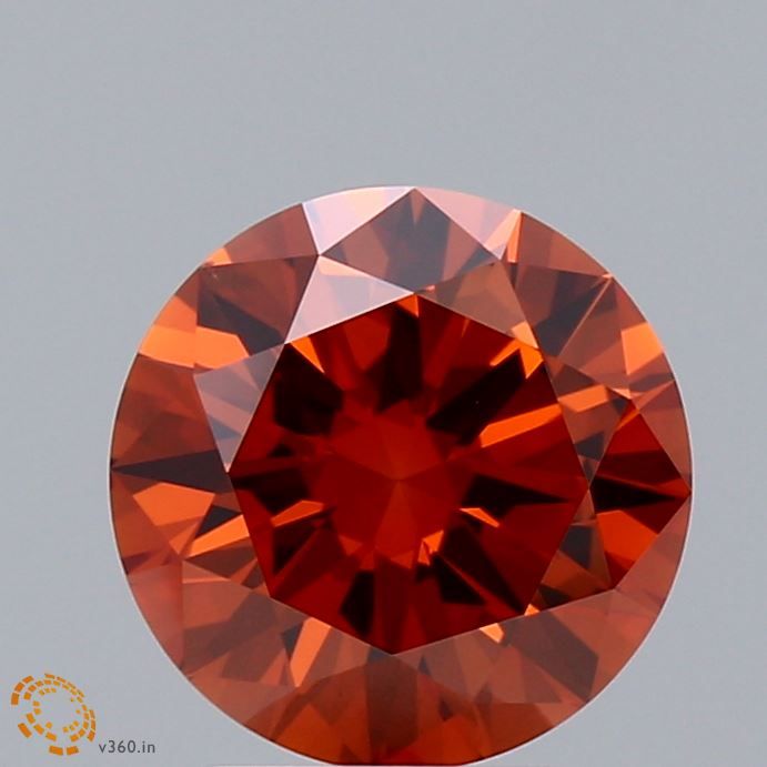 Round Fancy Deep Orange Lab-grown Diamond 1.98ct VS1 loose diamond