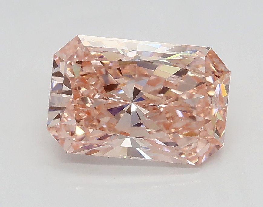 Radiant Fancy Pink Lab-grown Diamond 1.3ct VS2 loose diamond