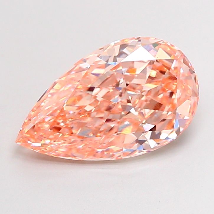 Pear Fancy Intense Brown Orange Lab-grown Diamond 4.62ct VS1 loose diamond