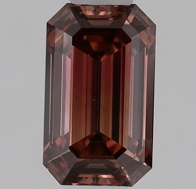 Emerald Fancy Deep Brownish Orangey Pink Natural Diamond 0.33ct VS1 loose diamond