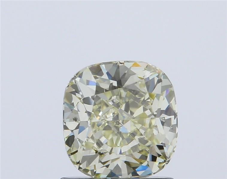 Cushion Fancy Light Yellow Natural Diamond 1ct SI2 loose diamond