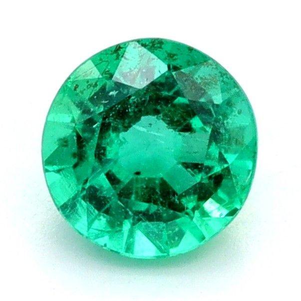 Round Green Emerald 0.29ct loose gemstone