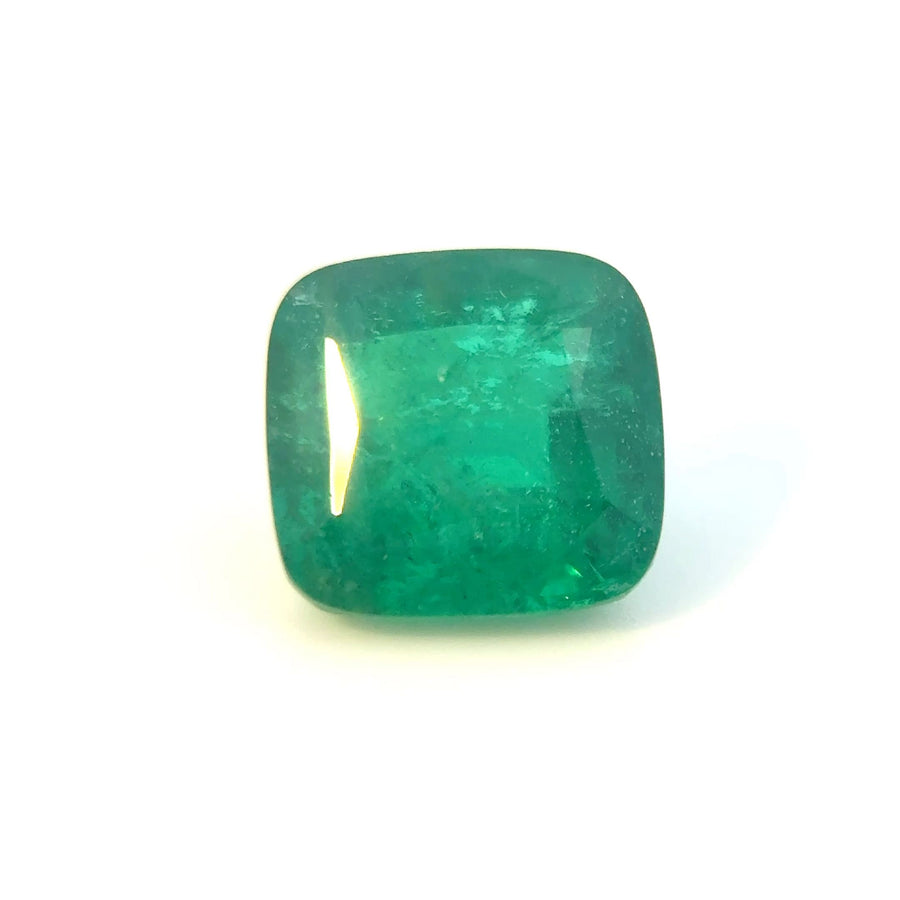 Cushion Green Emerald 3.15ct loose gemstone