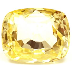 Cushion Yellow Sapphire 4.91ct loose gemstone