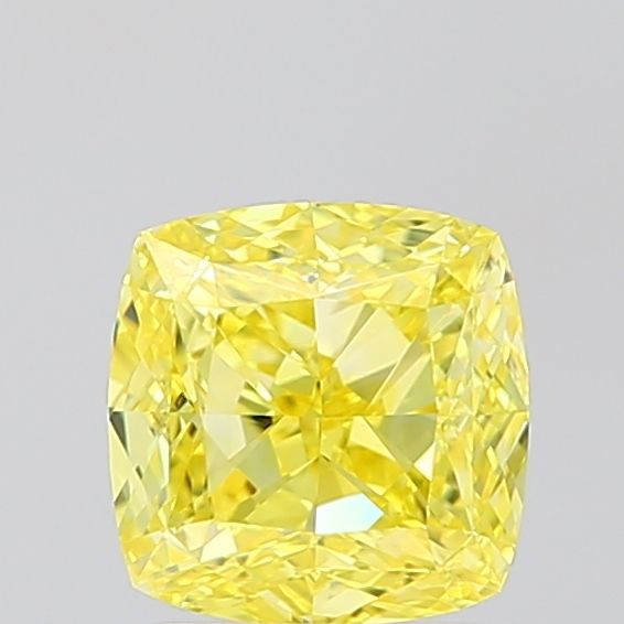 Cushion Fancy Vivid Yellow Lab-grown Diamond 2.02ct VVS2 loose diamond