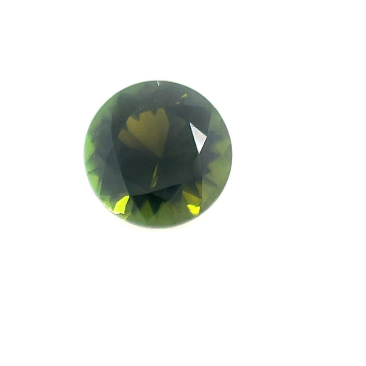 Round Green Tourmaline 0.75ct loose gemstone